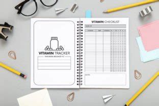 Weekly Vitamin Tracker Kdp Interior Graphic By Das Design Creative