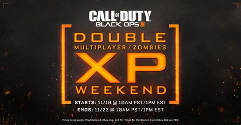 Call Of Duty Black Ops 3s First Double Xp Weekend Starts Thursday Mp1st