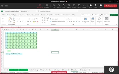 Microsoft Teams Arbeitsmappen Mit Excel Live Pr Sentieren Ms Teams