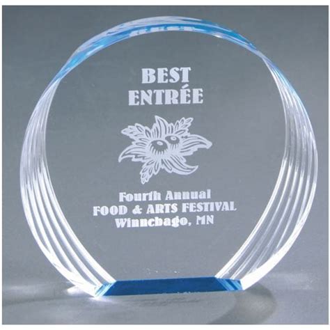 Round Acrylic Award Willamette Valley Awards