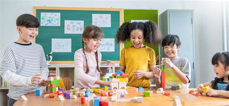 Children Playing In Classroom