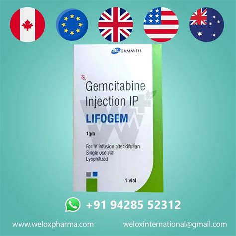 Gemcitabine Lifogem 1gm Injection At Rs 1400 Vial In Surat ID