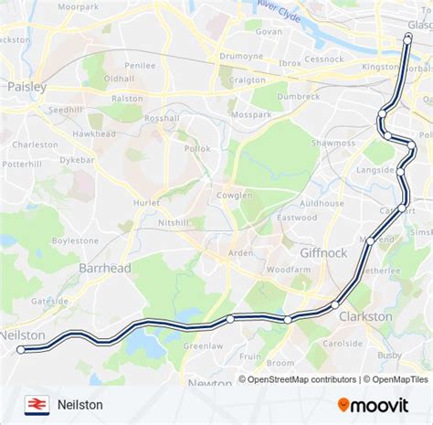 Scotrail Route Schedules Stops Maps Neilston Updated