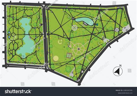 Vector Map Top View Boston Common Stock Vector (Royalty Free ...