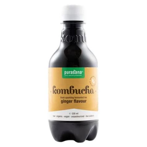 Purasana Kombucha Drink Fresh Ginger Ml Bio Cdiscount Sant