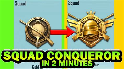 How To Push Conqueror In Squad Easiest Way To Rank Push Conqueror