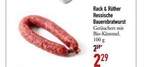 Rack Rüther Hessische Bauernbratwurst Angebot bei DINEA 1Prospekte de