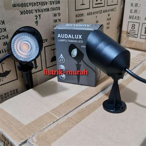 Promo Audalux Lampu Sorot Outdoor Taman Led W Watt Cob Ip Tancap