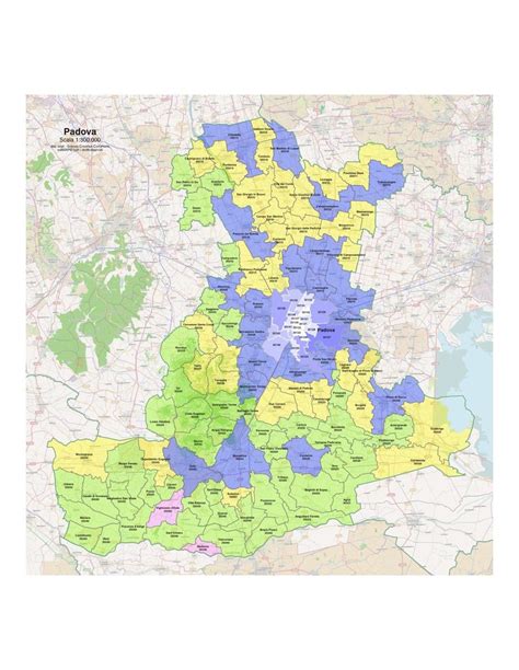 Mappa Dei Comuni E CAP Della Provincia Di Padova Pdf