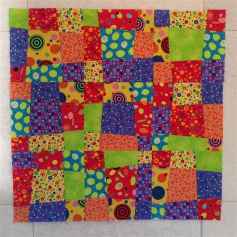 Stitch A Quick And Easy Crazy Nine Patch Quilt Pattern Patch Quilt