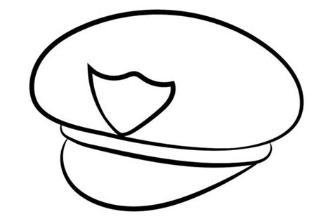 Policeman Hat Coloring Pages