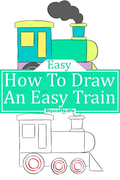 How To Draw A Train For Kids Step By Step