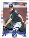 Bret Prinz Autographed Baseball Card Arizona Diamondbacks 2002 Fleer