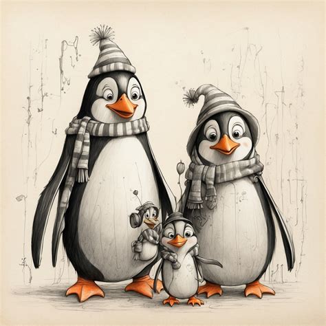 Funny Penguin Art Print Free Stock Photo - Public Domain Pictures