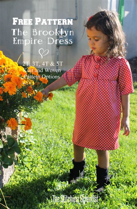 Free Pattern The Brooklyn Empire Dress The Stitching Scientist