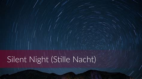 Silent Night Stille Nacht Arr By John Frederick Hudson Youtube