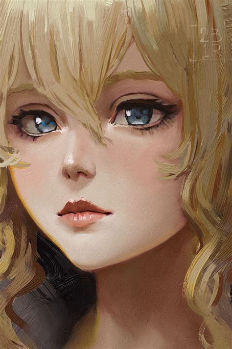 The Big Imageboard Tbib 1girl Absurdres Blonde Hair Blush Close Up