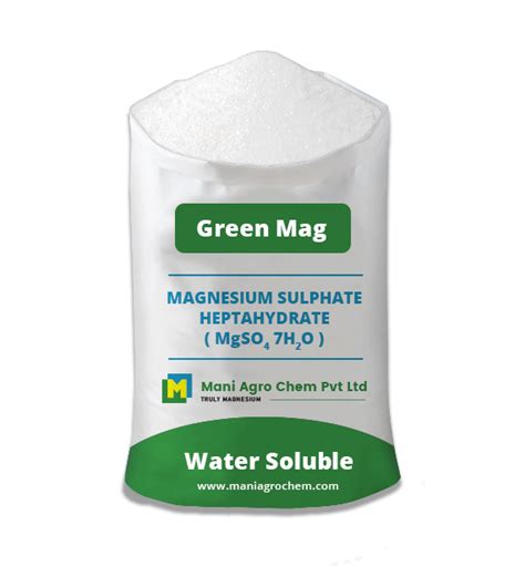 Magnesium Sulphate Heptahydrate MgSO4 7H2O Mani AgroMani Agro