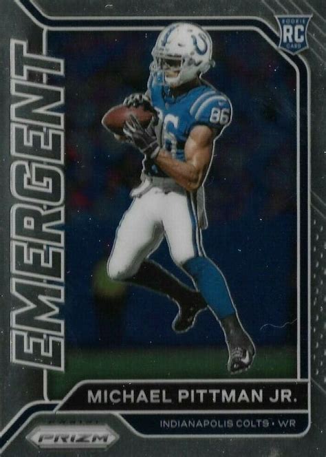 Michael Pittman Jr 2020 Prizm Emergent 14 Price Guide Sports Card