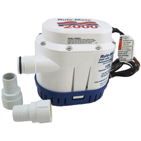 Rule RM 2000A 2000 GPH Rule Mate Fully Automated Bilge Pump 12V