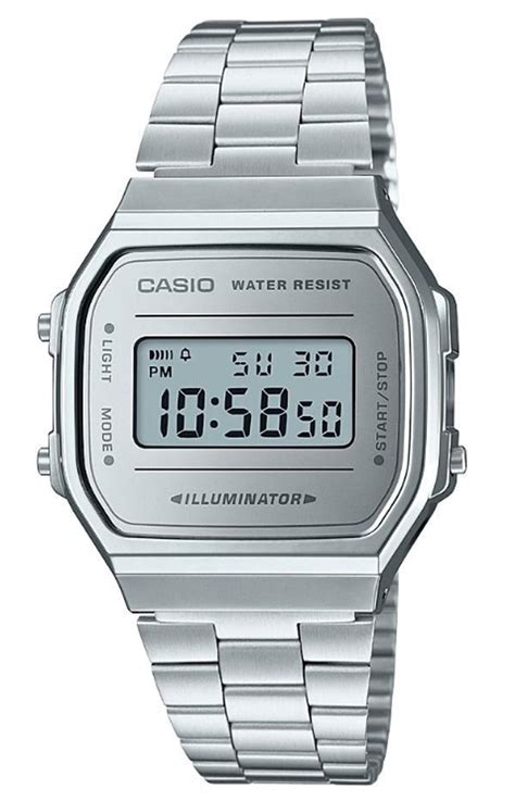 Casio Men S Youth Collection A168WEM 7 Mirror Dial Alarm Chronograph