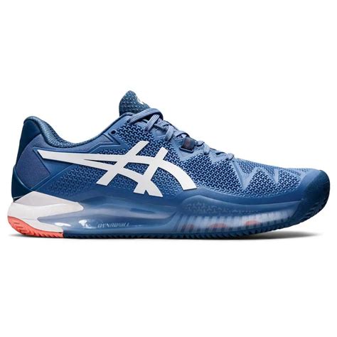 Asics Gel Resolution 8 Clay Shoes Blue Smashinn