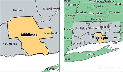 Middlesex County, Connecticut / Map of Middlesex County, CT / Where is Middlesex County?