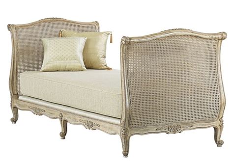 French Daybed Ancient Oak Finish Silver