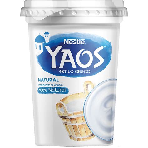 Iogurte Grego Natural embalagem 450 g Nestlé Yaos Supermercado El