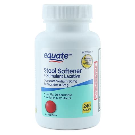 Equate Stool Softener Plus Stimulant Laxative Tablets For Constipation