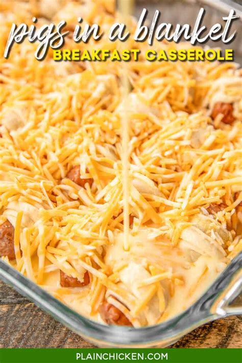 Pigs in a Blanket Breakfast Casserole - Plain Chicken