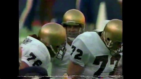 Notre Dame Football 1984 Final Minute Vs Navy At Giants Stadium