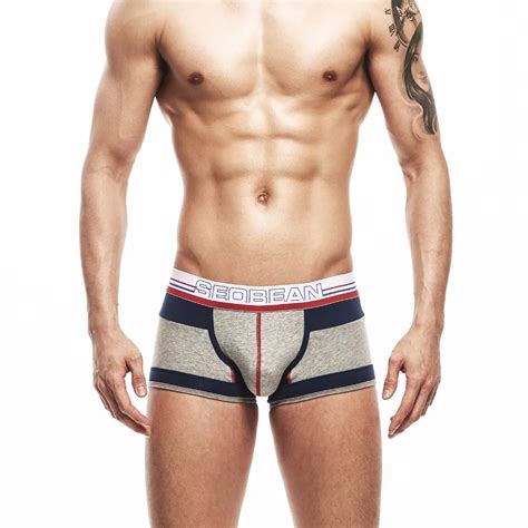 Unterhosen Herren Seobean Cotton Vintage Boxer Shorts Underwear Low