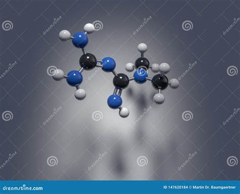 Metformin Molecular Structure 3d Model Molecule Fortamet Structural Chemical Formula View