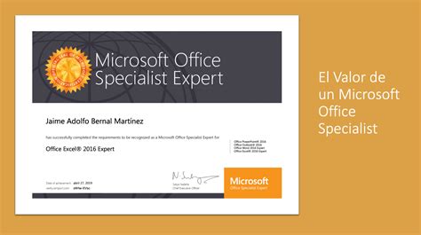 Arriba 72 Imagen Certificacion Microsoft Office Abzlocal Mx