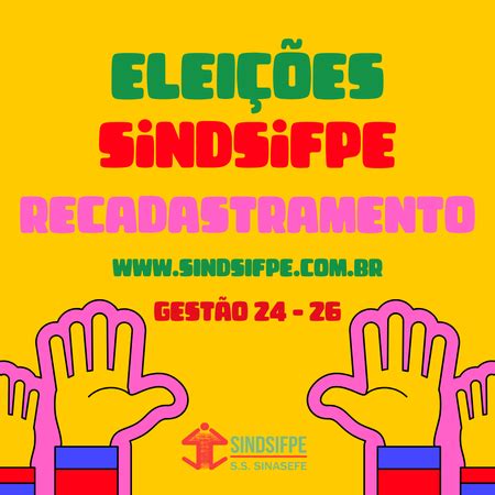 Recadastramento Filiades Elei Es Sindsifpe Not Cias