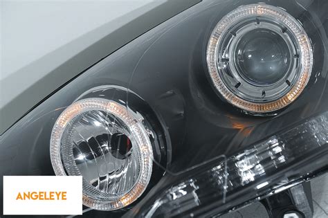 Faruri Angel Eyes Compatibil Cu Vw Golf V Lhd Rhd Negru