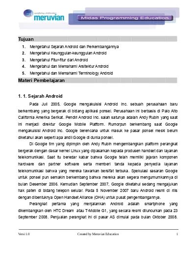 Mengetahui Sejarah Android Dan Perkembangannya Mengetahui