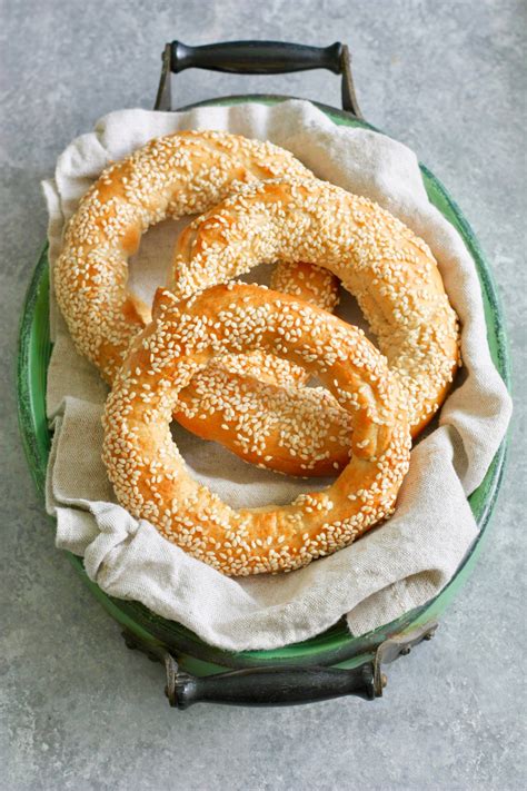 Easy Greek Bread Rings With Sesame Seeds Koulouria Artofit