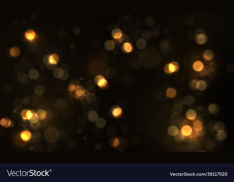 Light Shining Glowing Bokeh Lights Dust Particles Vector Image