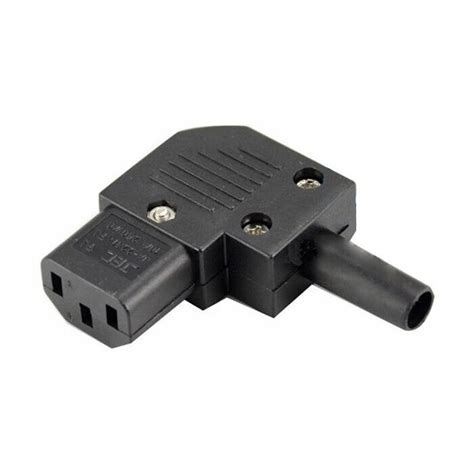 Winkel Kaltgeräte C13 Kupplung Buchse Netzstecker IEC 320 Schwarz eBay