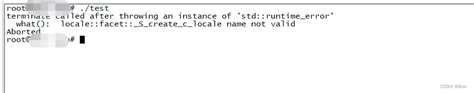 Terminate Called After Throwing An Instance Of Std Runtime Error