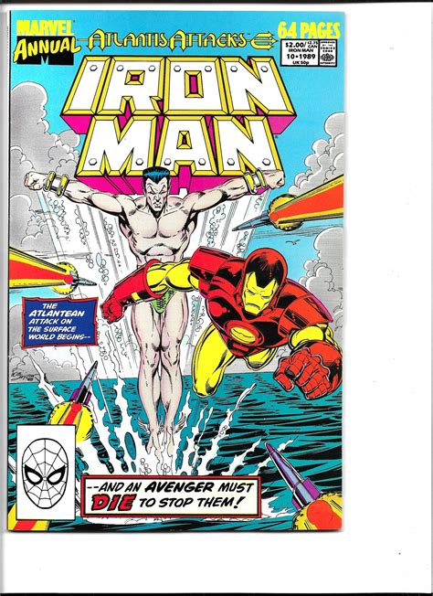 Iron Man Annual 10 1989 Sub Mariner Comic Books Copper Age