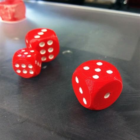 Dice Dual Color 3D Print Model 3DHunt Co