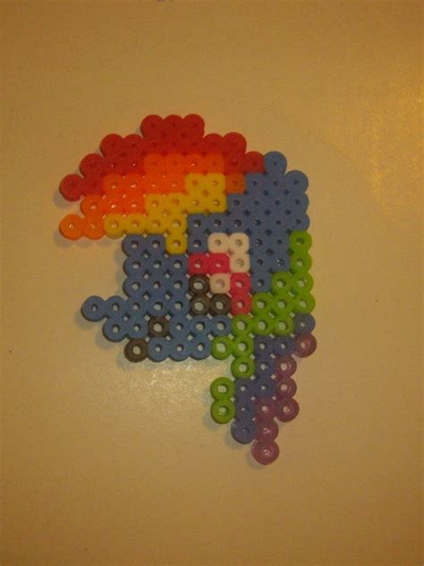 Rainbow Dash Perler Beads By Xxnightshade Rainbow Dash Bead Designs