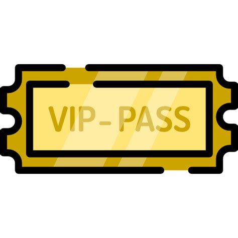 Vip Pass Special Lineal Color Icon