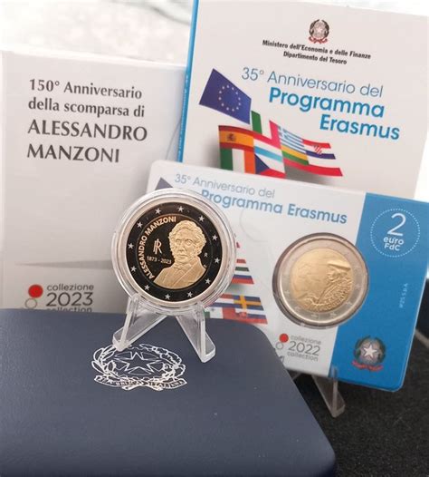 Italy Euro Erasmus Manzoni Proof Bu Catawiki