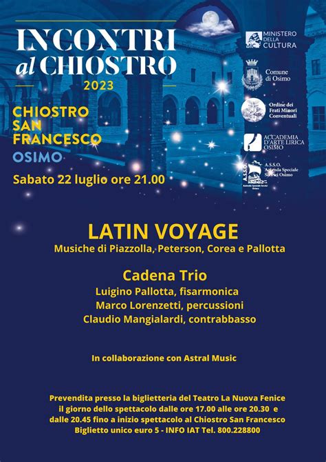 Latin Voyage Accademia Lirica Osimo