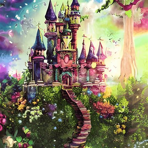 Fantasy Fairy Forest Castle · Creative Fabrica