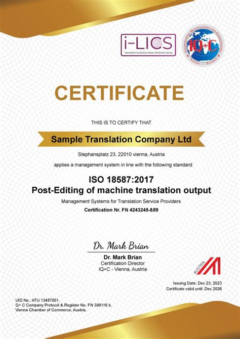 ISO 18587 Post Editing Of Machine Translation Output